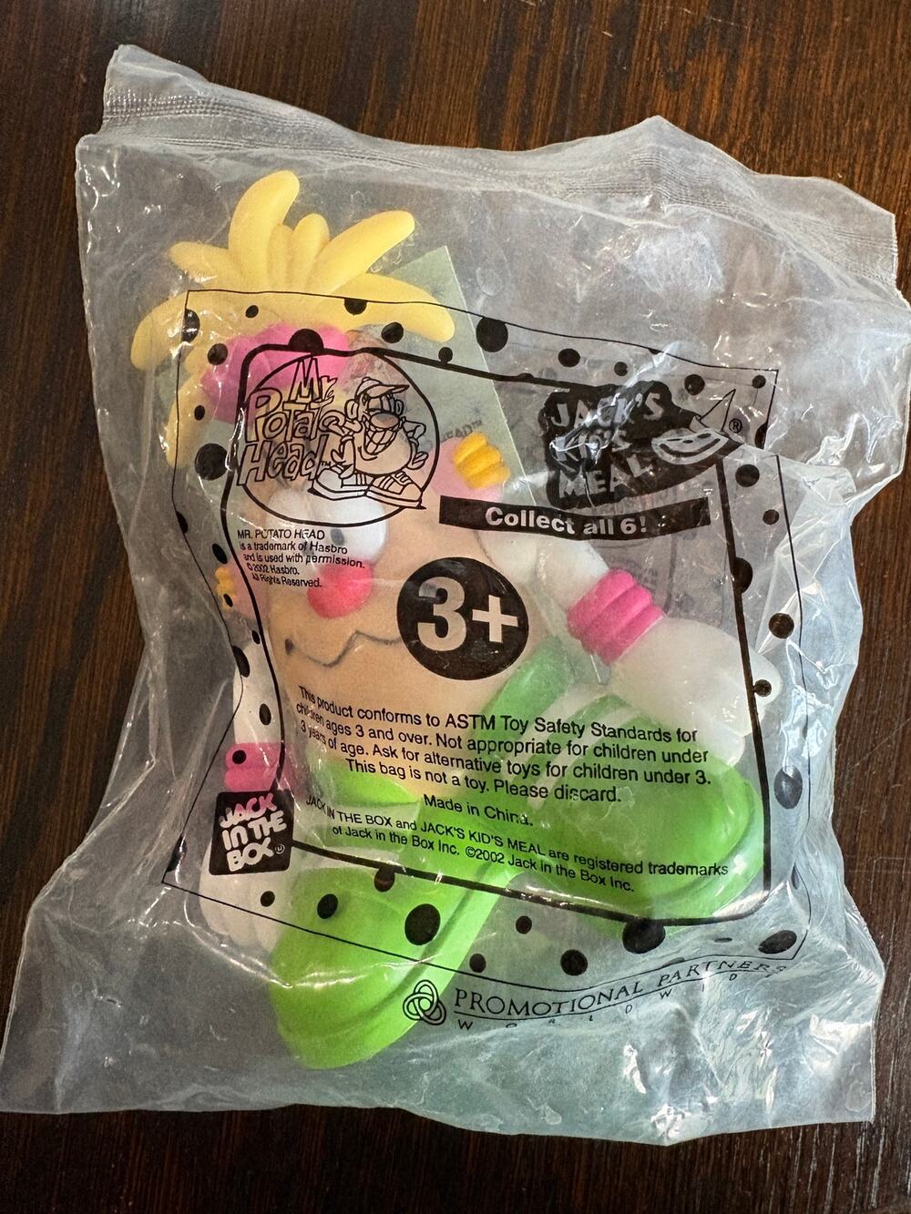 Jack in the Box Mr. Potato Head Dancing Julienne Toy Kids Meal Hasbro 2002